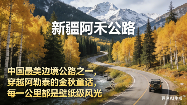 中国最美边境公路之一——新疆阿禾公路